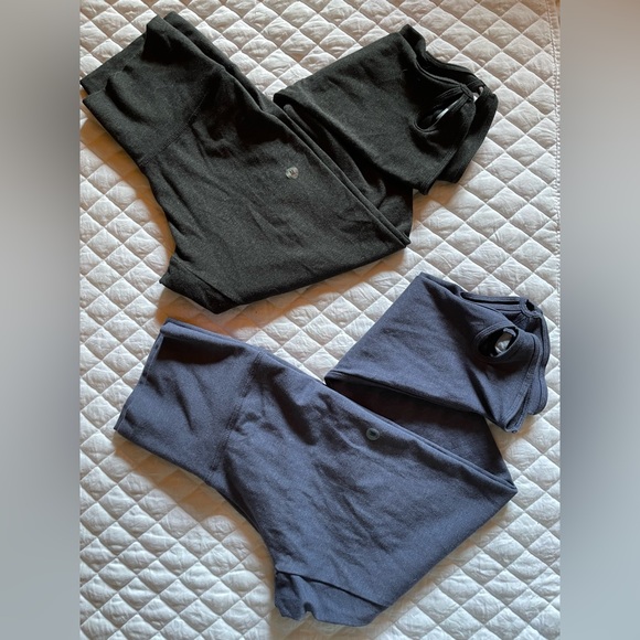 aerie chill. play. move. high-waited leggings, size M, blue/grey, 2 for $30, NWT - Picture 2 of 5
